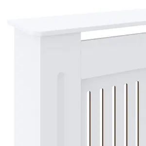 MDF Radiator Cover White 205 cm