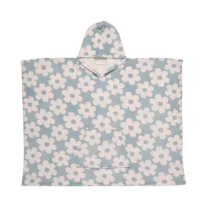 Retro Flower Super Cosy Plush Hooded Throw