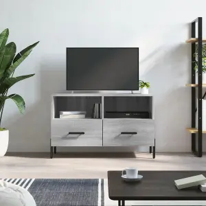 Berkfield TV Cabinet Grey Sonoma 80x36x50 cm Engineered Wood