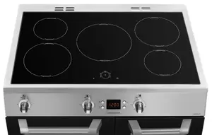 Leisure CS90D530X Freestanding Electric Range cooker with Induction Hob - Stainless steel effect