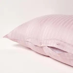 Homescapes Dusky Pink Violet Egyptian Cotton Super Soft V Shaped Pillowcase 330 TC