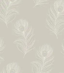 Opus Pavona Taupe Heavyweight Vinyl Holden Decor