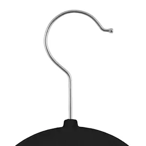 LIVIVO Plastic Clothes hangers, Pack of 50 - Black