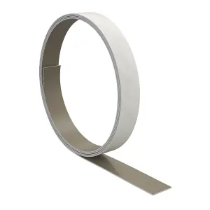 GoodHome Algiata Stone effect White Worktop edging tape, (L)3m (W)24mm