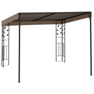 Berkfield Wall-mounted Gazebo 3x3x2.5 m Taupe