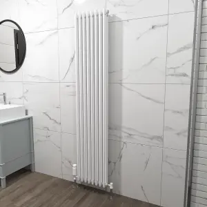 Nes Home 1800 X 380 mm Triple Column White Traditional Radiator