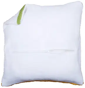 CUSH BACK W/ZIP WHITE - Cushion Back: with Zipper: White - Vervaco