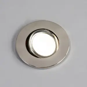 Litecraft Pack of 2 Chrome Modern IP20 Fire Rated Tiltable Downlights