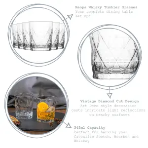 LAV - Keops Whisky Glasses - 345ml - Pack of 6