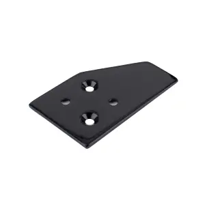 Sash Heritage Spare Striker Plate for Sash stops - 48mm x 28mm - Black Polished