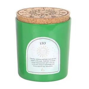 Something Different Leo Orange & Bergamot Aventurine Scented Candle Green/Brown (One Size)