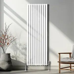 Oval Radiator - 1800 x 600mm - White