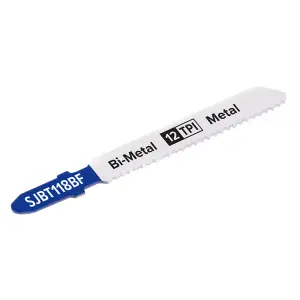 Jigsaw Bi-Metal Blade for Metal 75mm 12tpi Pack of 5 by Ufixt