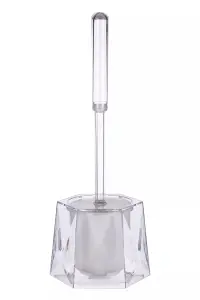 Maison by Premier Dow Clear Acrylic Toilet Brush Holder