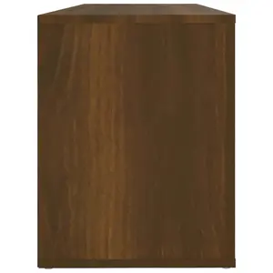 Berkfield Shoe Cabinet Brown Oak 100x35x45 cm Engineered Wood