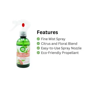 Air Wick Air Freshener Spray Fresh Grapefruit & Orange Blossom 237ml x6