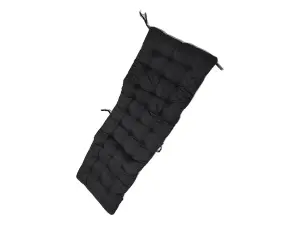 Garden Chair Sun Lounger Cushion in Black (Zero Gravity Replacement Pad)