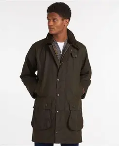 Barbour Classic Northumbria Waxed Jacket Olive 42