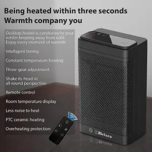 Belaco PTC Heater - with remote - PTC12B