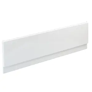 Cooke & Lewis Shaftesbury White Front Bath panel (H)51cm (W)150cm