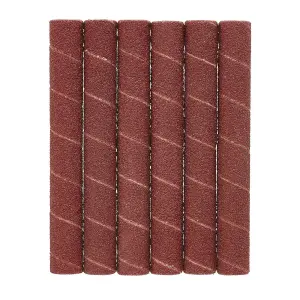 Draper Aluminium Oxide Sanding Sleeves, 12.7 x 115mm, 80 Grit (Pack of 6) 08364