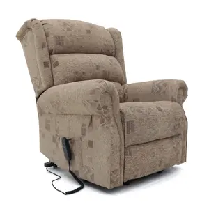 Malton Patterned Rise and Recline Armchair Electric Dual Motor