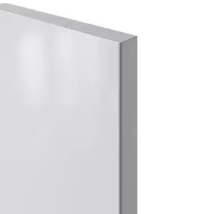 GoodHome Stevia Gloss grey Slab Tall wall Cabinet door (W)150mm (H)895mm (T)18mm