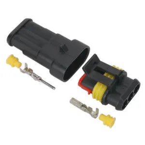 Sealey Superseal Male & Female Connector With Housing Terminals 3-Way SSC3MF