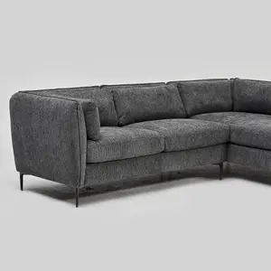 Axel Corner Sofa in Mikah Ashen Right Hand Facing