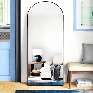 Optim Noir Large Arch Mirror Black - 180x80cm