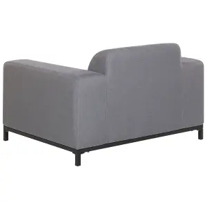 Beliani Modern Armchair ROVIGO Fabric Grey