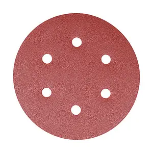 TIMCO Random Orbital Sanding Discs 80 Grit Red - 150mm