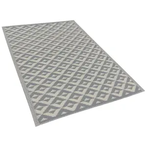 Outdoor Area Rug 120 x 180 cm Grey BIHAR