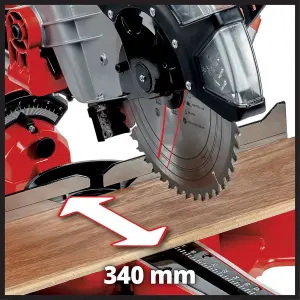 Einhell Sliding Mitre Saw 250mm Dual Bevel Crosscut 2350W With Laser - TC-SM 2534/1 Dual