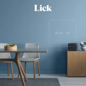 Lick Blue 18 Matt Emulsion paint, 2.5L