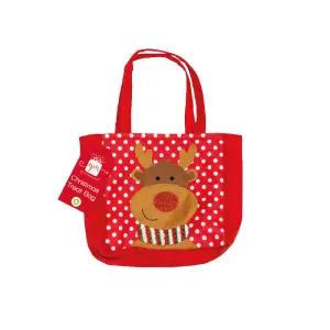 Giftmaker Reindeer Christmas Bag Red (One Size)