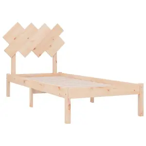 Berkfield Bed Frame 90x190 cm 3FT Single Solid Wood