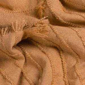 furn. Hazie Linear Yarn Woven Fringed Throw