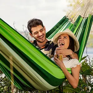 Paradiso Family Sized Garden Hammock - Oliva