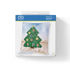 PILLOW XMAS TREE - Diamond Painting Kit: Cushion: Christmas Tree - Diamond Dotz