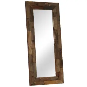 Berkfield Mirror Solid Reclaimed Wood 50x110 cm