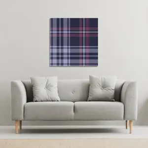 Tartan plaid pattern (Canvas Print) / 46 x 46 x 4cm