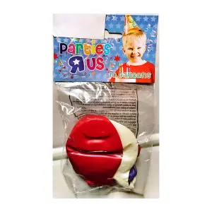 Parties Rus Latex Plain Balloons (Pack of 10) Multicoloured (One Size)