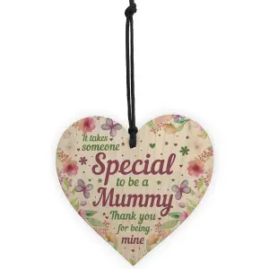 Red Ocean Mummy Birthday Gifts Mothers Day Gifts For Mum Wooden Heart Plaque Mum Gift From Daughter Son