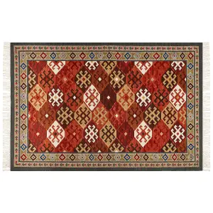 Wool Kilim Area Rug 200 x 300 cm Multicolour URTSADZOR