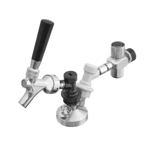 Baridi Deluxe Style Bar Tap with CO2 Regulator, For Baridi Growler Kegs - DH103