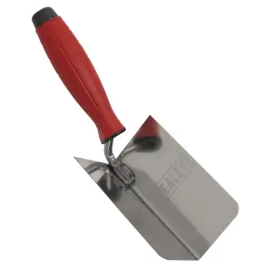 Sealey Stainless Steel Internal Corner Trowel Rubber Handle 120 x 60mm T1802