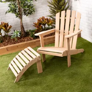 Alfresia Adirondack Chair with Footrest