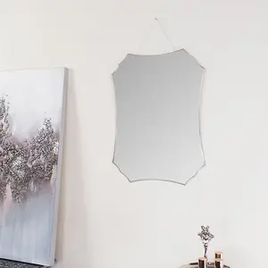 Melody Maison Deco Frameless Bevelled Wall Mirror 38cm x 50cm