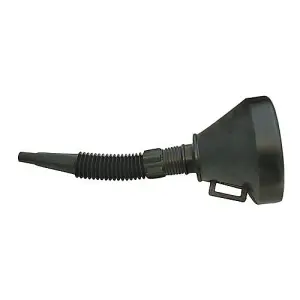 160mm Plastic Funnel With Spout Brassed Gauze Filter Petrol Diesel Fuel